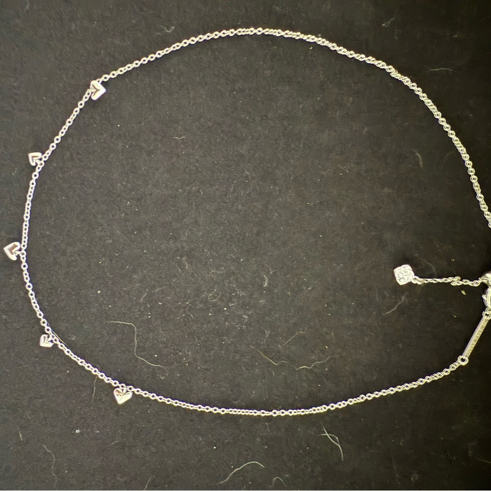 Kendra Scott Silver Heart Necklace